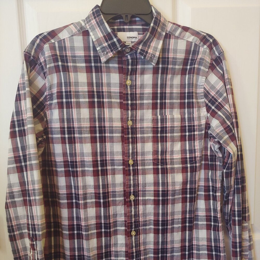 Sonoma Flannel Button Down Shirt (Teen's Medium)